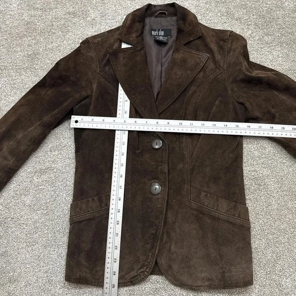 Mark Alan Women's Brown Leather Jacket Small - Picture 4 of 7